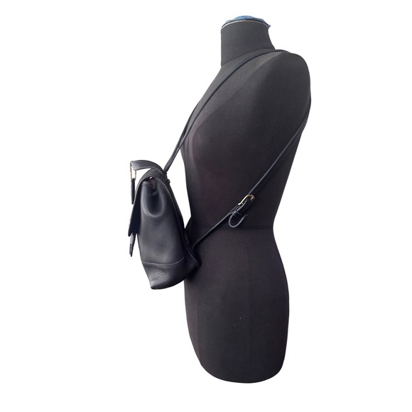 Coach Vintage Mini Backpack 9960 Black Glove Tanned Leather Brass Turnlock '96 - Picture 8 of 10